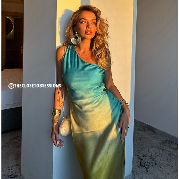 ZARA BLOGGER FAVE!!! Flowy Midi Dress NWT - Picture 12 of 16